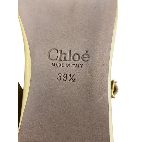 Chloe Patent Leather Sleepy Beige Marcie Mary Jane Flats Size IT 39.5 / US 9.5 - Picture 10 of 10